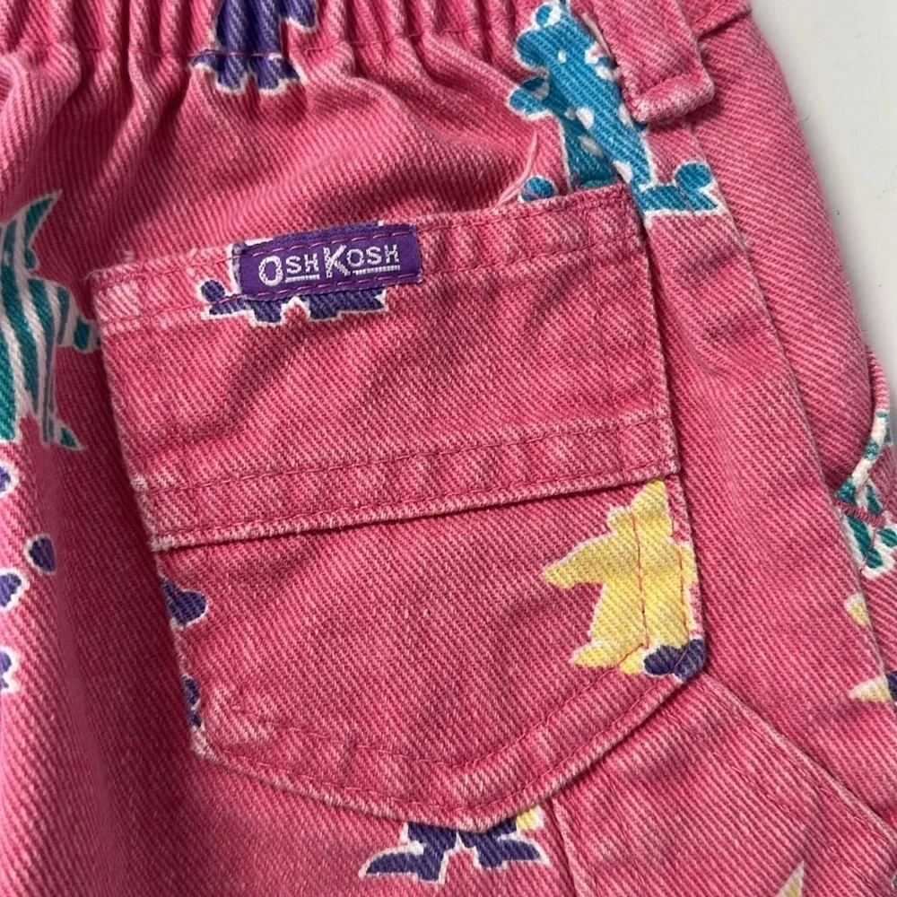 Oshkosh Vintage Denim Jean Skirt Juggling Circus Clowns 6x